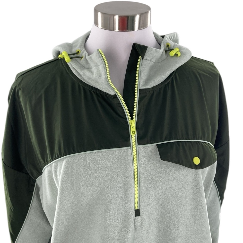 Athleta Zion Microfleece Half Zip Pullover Jacket  Opal Green Women's La…